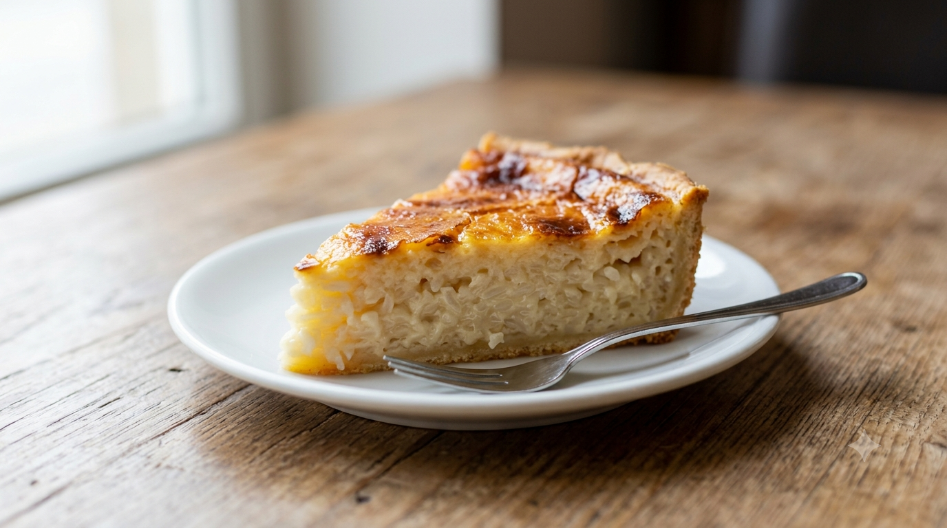 Tarte au riz (part)